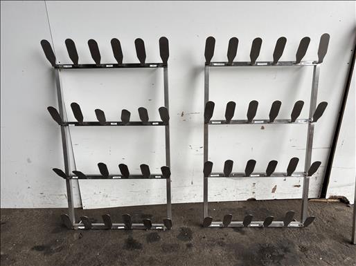 Stainless boot racks