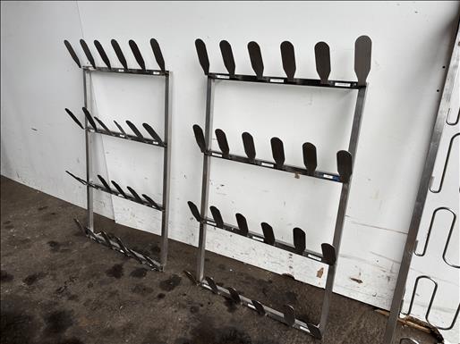 Stainless boot racks