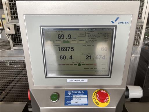 Metal detector checkweigher