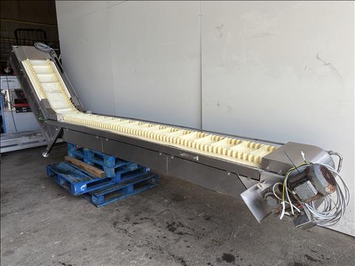 Flighted elevator conveyor