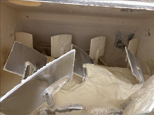 Twin shaft paddle mixer