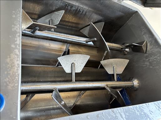 Twin shaft paddle mixer