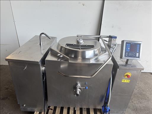 Electric steam jacketed mixing vessel